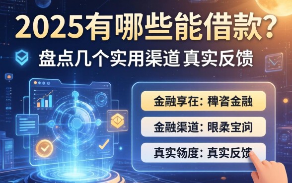 2025有哪些能借款？盘点几个实用渠道及真实反馈