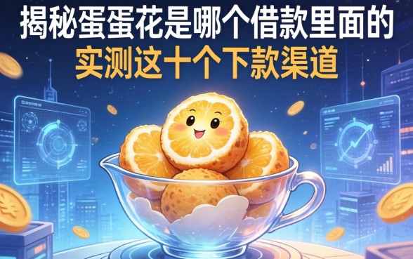 揭秘蛋蛋花是哪个借款里面的，实测这十个下款渠道