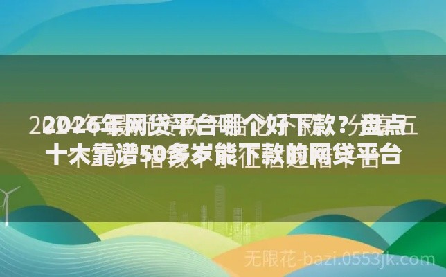 2026年网贷平台哪个好下款？盘点十大靠谱50多岁能下款的网贷平台