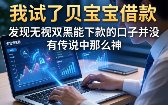 我试了贝宝宝借款，发现无视双黑能下款的口子并没有传说中那么神