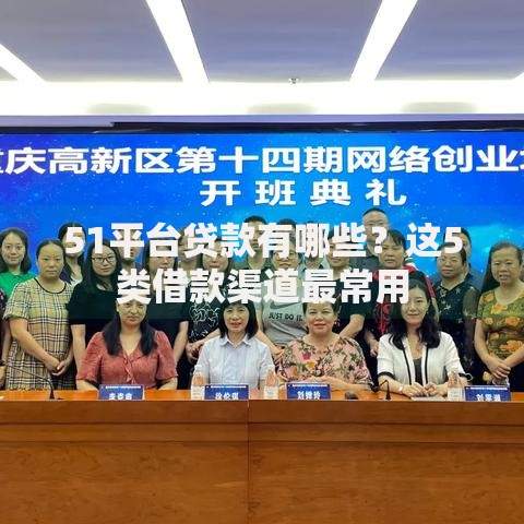 51平台贷款有哪些？这5类借款渠道最常用