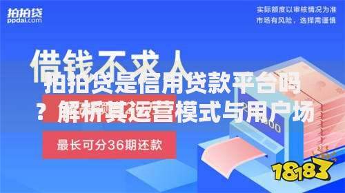 拍拍贷是信用贷款平台吗？解析其运营模式与用户场景