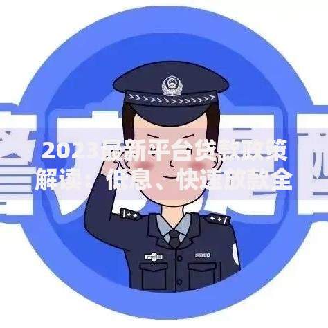 2023最新平台贷款政策解读：低息、快速放款全攻略