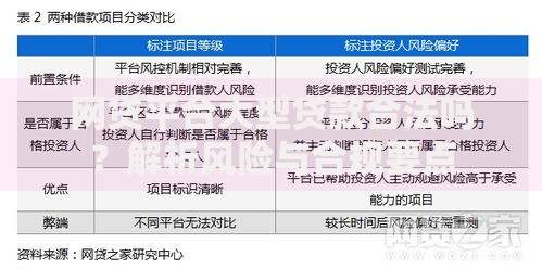 网贷平台大型贷款合法吗？解析风险与合规要点