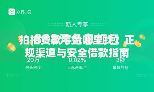 拍拍贷款平台哪里找？正规渠道与安全借款指南