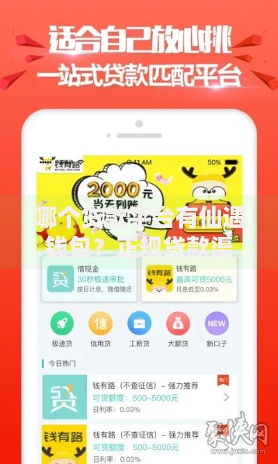 哪个贷款平台有仙遇钱包？正规贷款渠道推荐