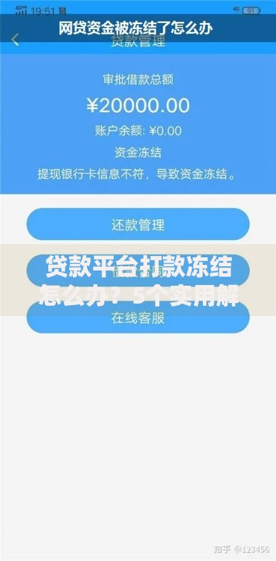 贷款平台打款冻结怎么办？5个实用解决方法及预防指南