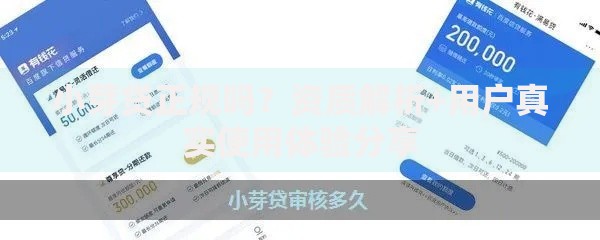 小芽贷正规吗？资质解析+用户真实使用体验分享