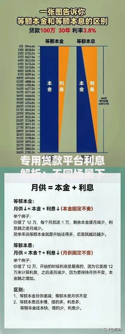 专用贷款平台利息解析：不同场景下贷款成本如何计算