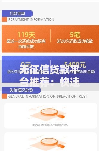 无征信贷款平台推荐：快速下款不查征信的网贷选择指南