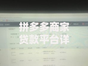 拼多多商家贷款平台详解：申请条件、额度及使用技巧