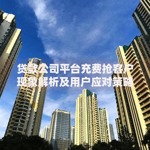 贷款公司平台充费抢客户现象解析及用户应对策略