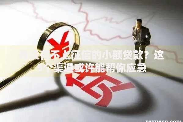 有没有不上征信的小额贷款？这5个渠道或许能帮你应急