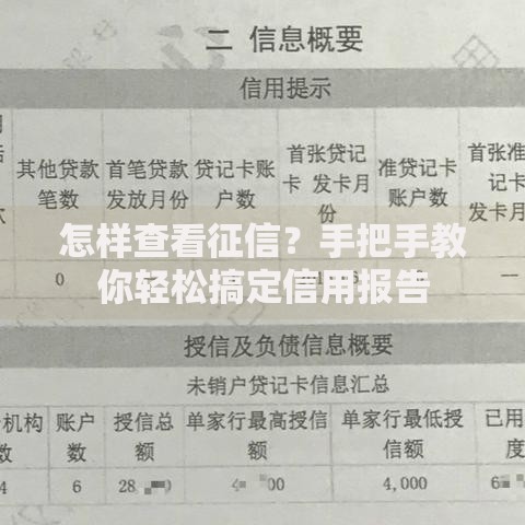 怎样查看征信？手把手教你轻松搞定信用报告