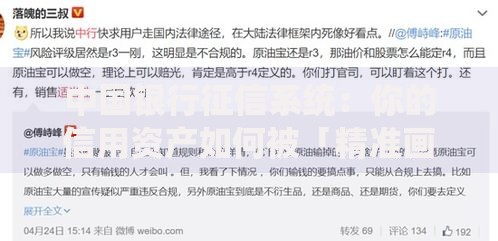 中国银行征信系统：你的信用资产如何被「精准画像」？
