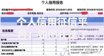 个人信用征信平台：如何快速了解并维护你的信用记录？