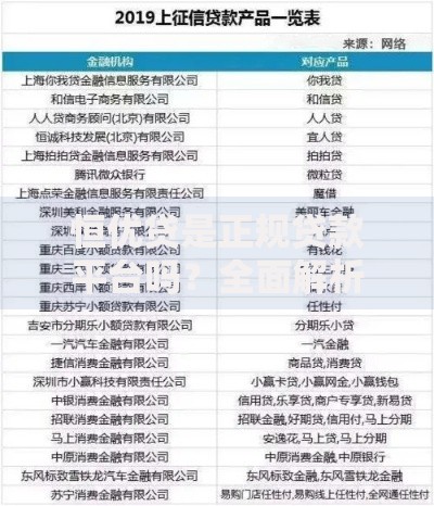 恒优贷是正规贷款平台吗？全面解析平台资质与用户评价