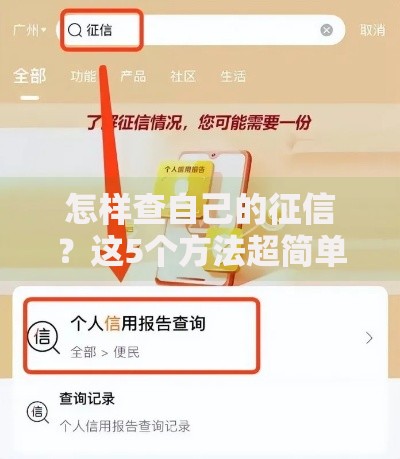 怎样查自己的征信？这5个方法超简单还免费