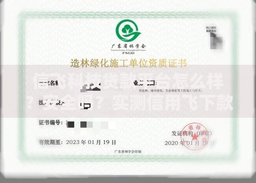 信飞科技贷款平台怎么样？安全吗？实测信用飞下款速度和资质要求