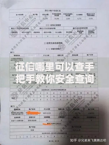 征信哪里可以查手把手教你安全查询渠道和避坑技巧