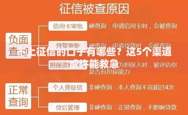 不上征信的口子有哪些？这5个渠道或许能救急