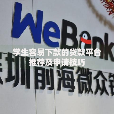 学生容易下款的贷款平台推荐及申请技巧