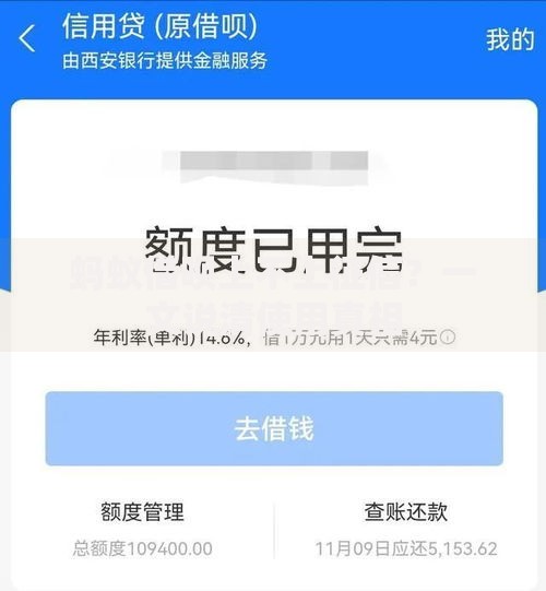 蚂蚁借呗上不上征信？一文说清使用真相