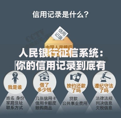 人民银行征信系统：你的信用记录到底有多重要？