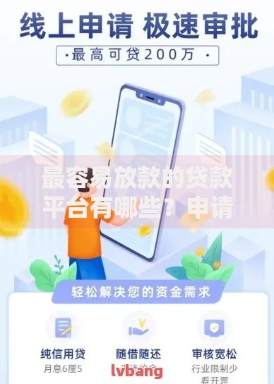 最容易放款的贷款平台有哪些？申请攻略全解析