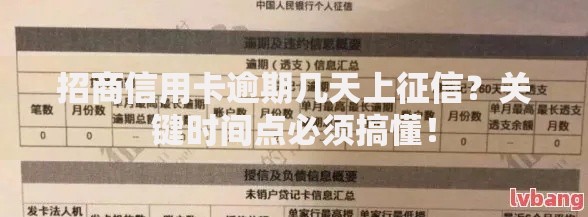 招商信用卡逾期几天上征信？关键时间点必须搞懂！