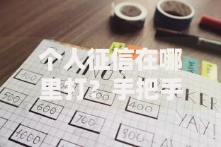 个人征信在哪里打？手把手教你3个靠谱渠道+避坑指南