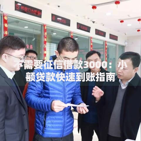 不需要征信借款3000：小额贷款快速到账指南