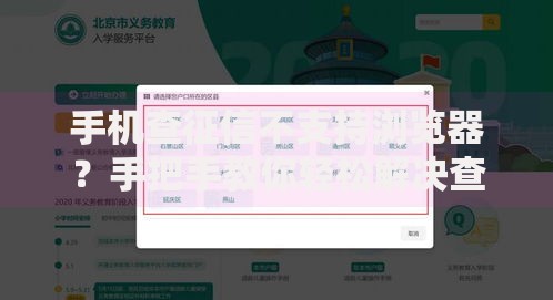 手机查征信不支持浏览器？手把手教你轻松解决查询难题