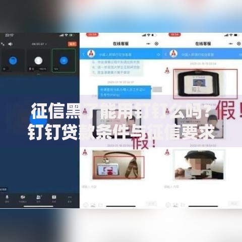 征信黑了能用钉钉么吗？钉钉贷款条件与征信要求解析