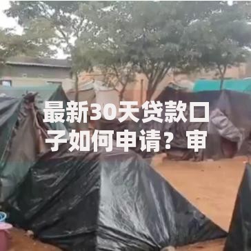 最新30天贷款口子如何申请？审核条件与额度解析