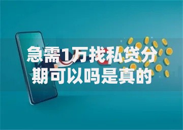 急需1万找私贷分期可以吗是真的吗？可靠吗？风险分析+申请流程详解