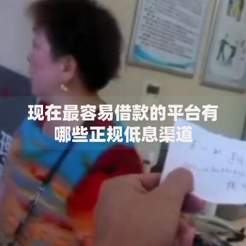 现在最容易借款的平台有哪些正规低息渠道