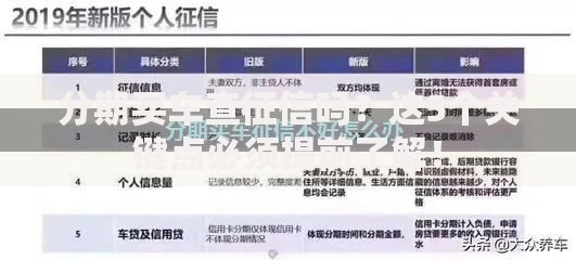 分期买车查征信吗？这5个关键点必须提前了解！