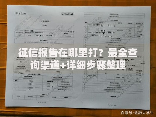 征信报告在哪里打？最全查询渠道+详细步骤整理