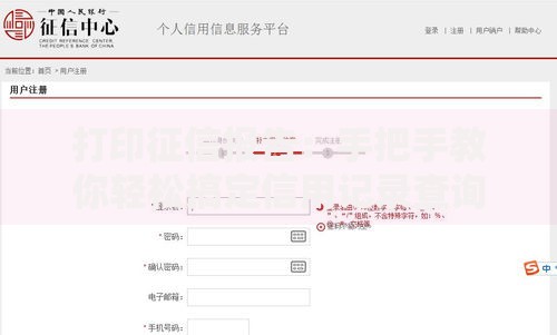 打印征信报告：手把手教你轻松搞定信用记录查询