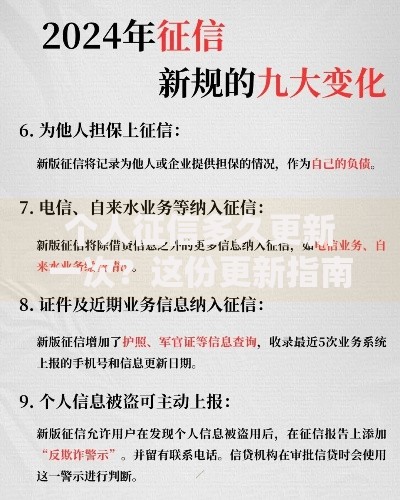 个人征信多久更新一次？这份更新指南请收好