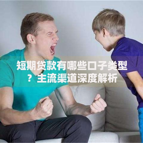 短期贷款有哪些口子类型？主流渠道深度解析