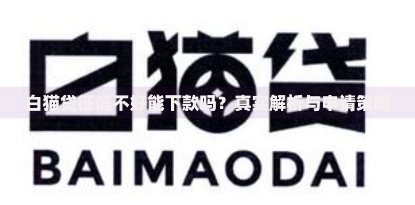 白猫贷征信不好能下款吗？真实解析与申请策略
