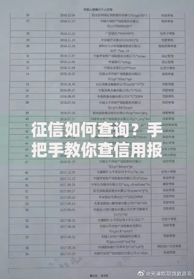 征信如何查询？手把手教你查信用报告的正确姿势
