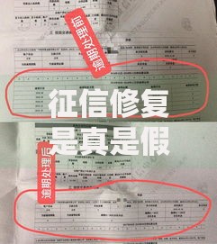 征信修复是真是假？一文拆解背后的真相与风险