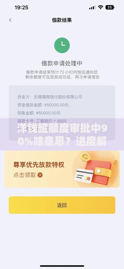 洋钱罐额度审批中90%啥意思？进度解读与提额技巧分享