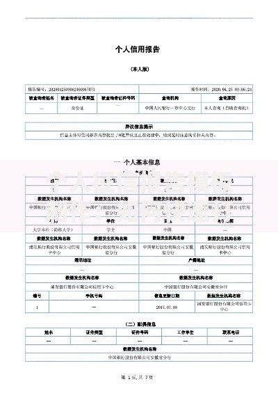 个人征信报告模板制作：如何快速打造清晰实用的信用记录指南