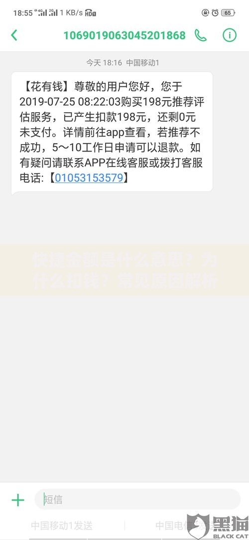 快捷金额是什么意思？为什么扣钱？常见原因解析