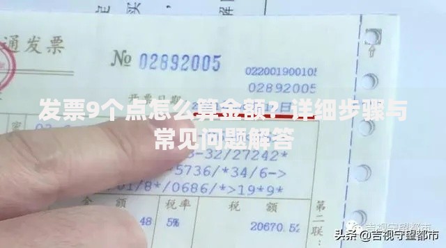 发票9个点怎么算金额？详细步骤与常见问题解答