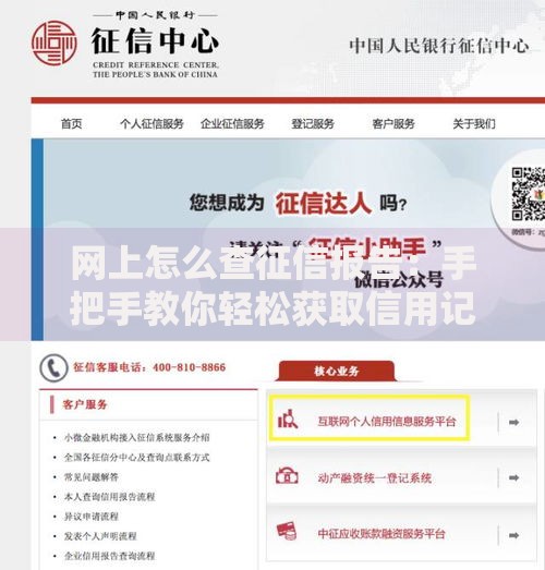 网上怎么查征信报告：手把手教你轻松获取信用记录